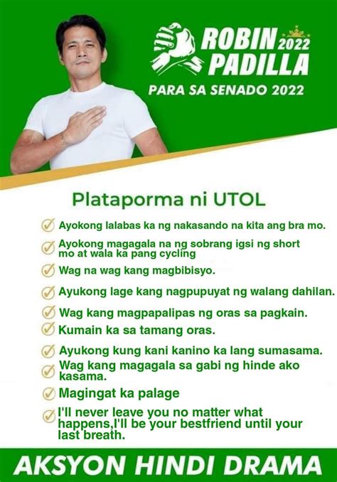 plataporma ng mga kandidato sa barangay